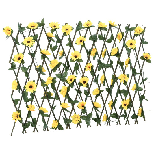 Artificial Ivy Trellis Expandable Yellow 180x60 cm