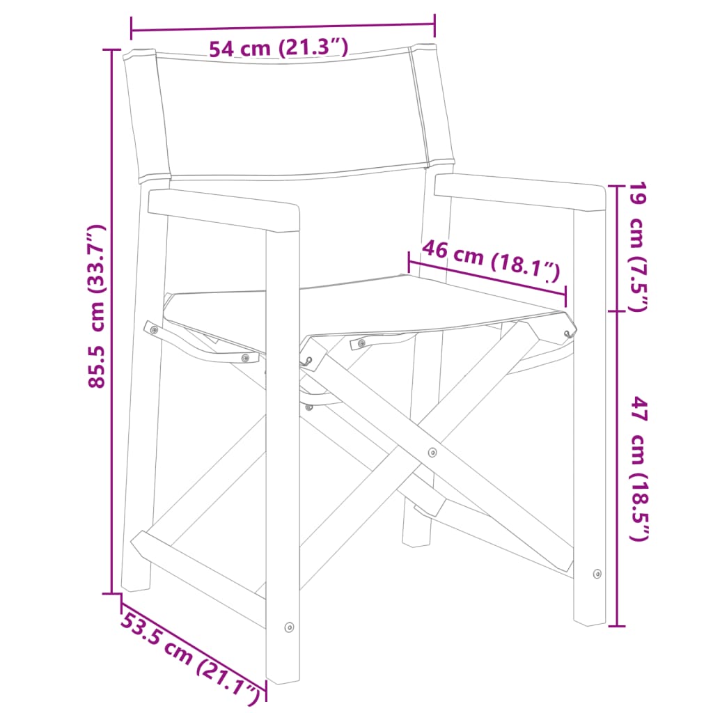 4 Piece Folding Garden Chairs Dark Grey Fabric