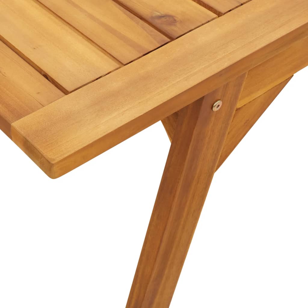 3 Piece Balcony Set Solid Wood Acacia