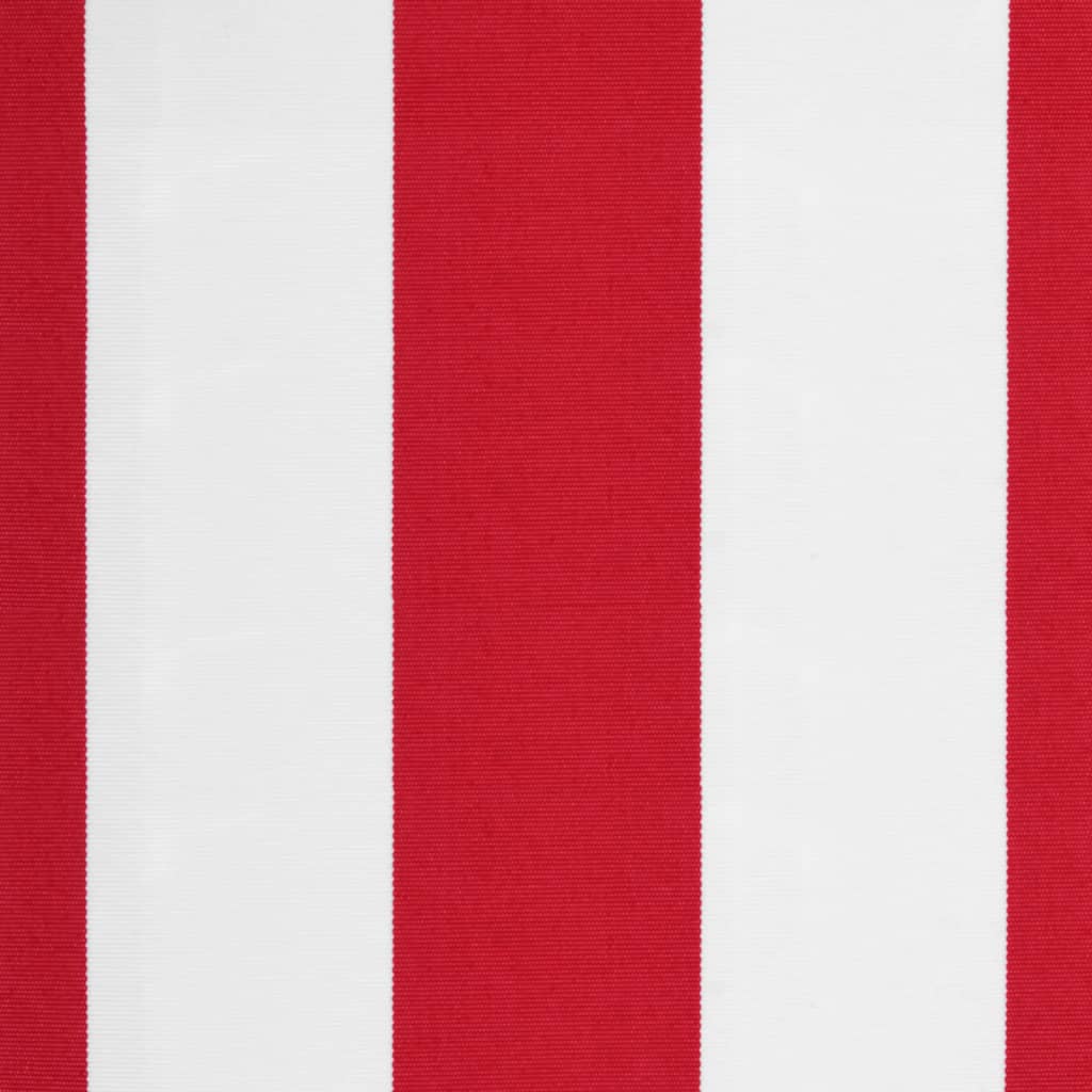 Replacement Fabric for Awning Red and White Stripe 3.5x2.5 m