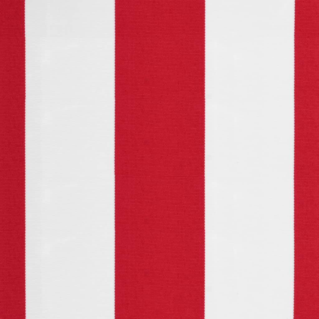 Replacement Fabric for Awning Red and White Stripe 5x3 m