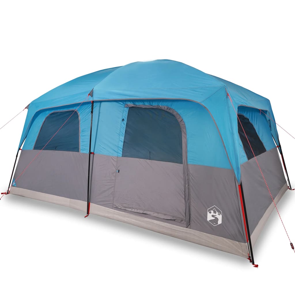 Family Tent Cabin 8-Person Blue Waterproof