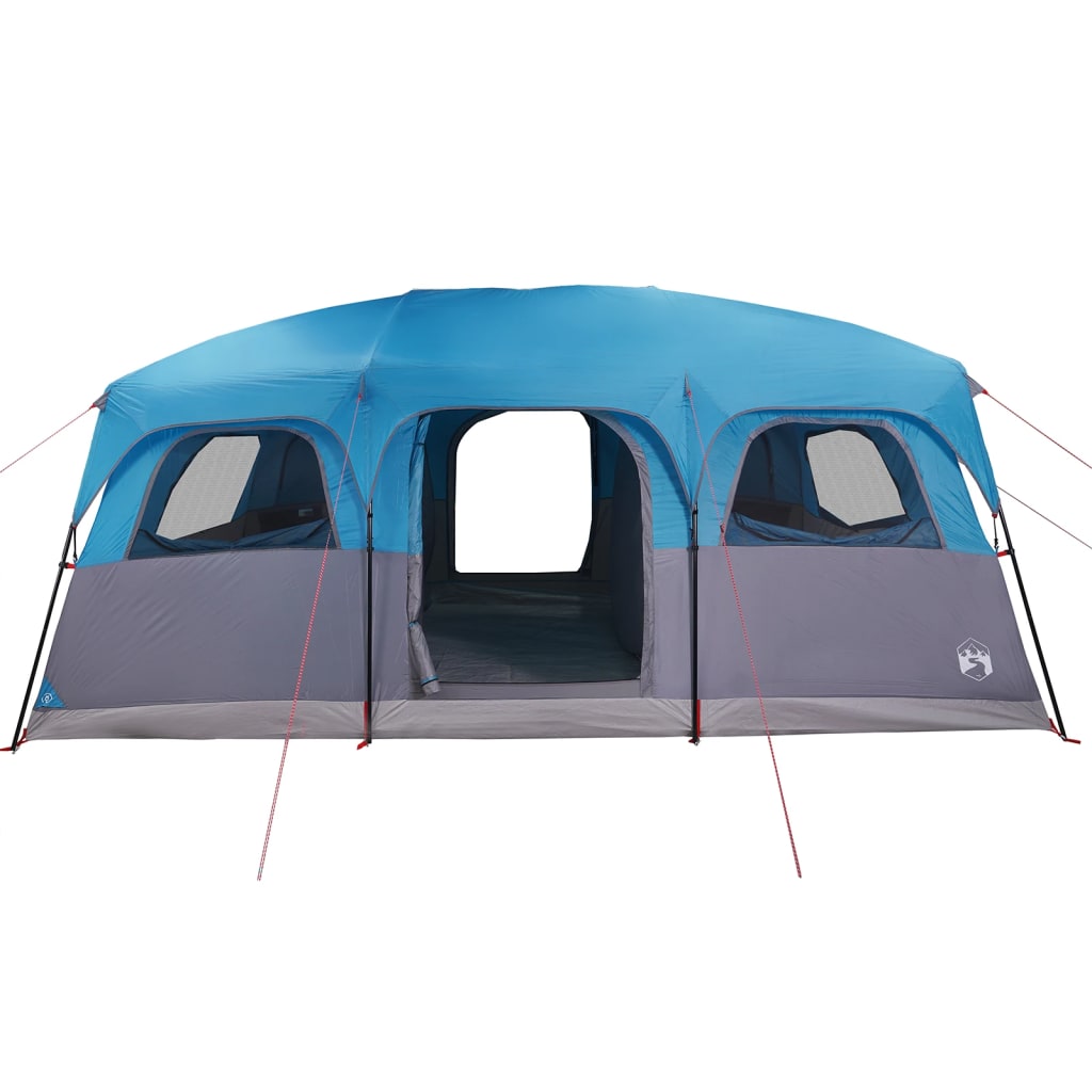 Family Tent Cabin 10-Person Blue Waterproof