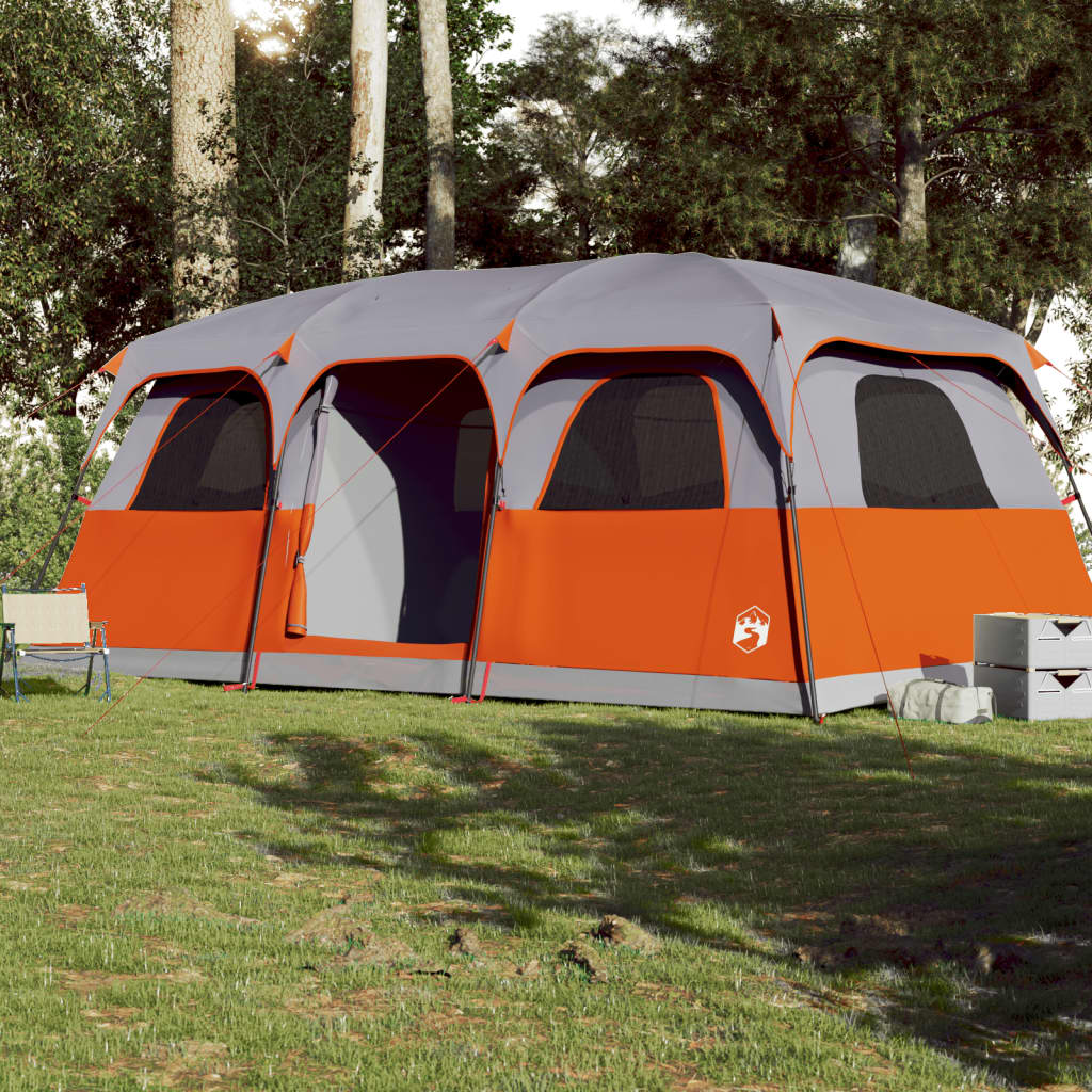 Family Tent Cabin 10-Person Grey Waterproof
