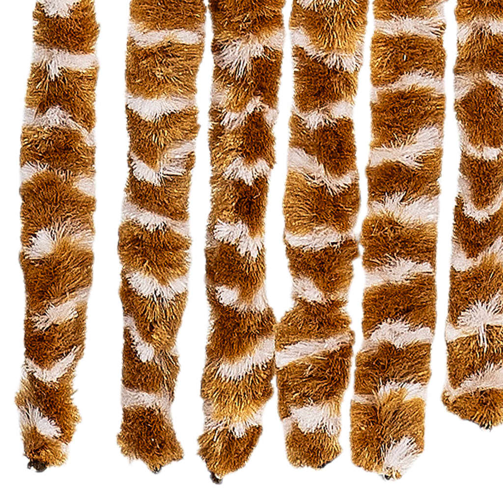 Fly Curtain Ochre and White 56x200 cm Chenille
