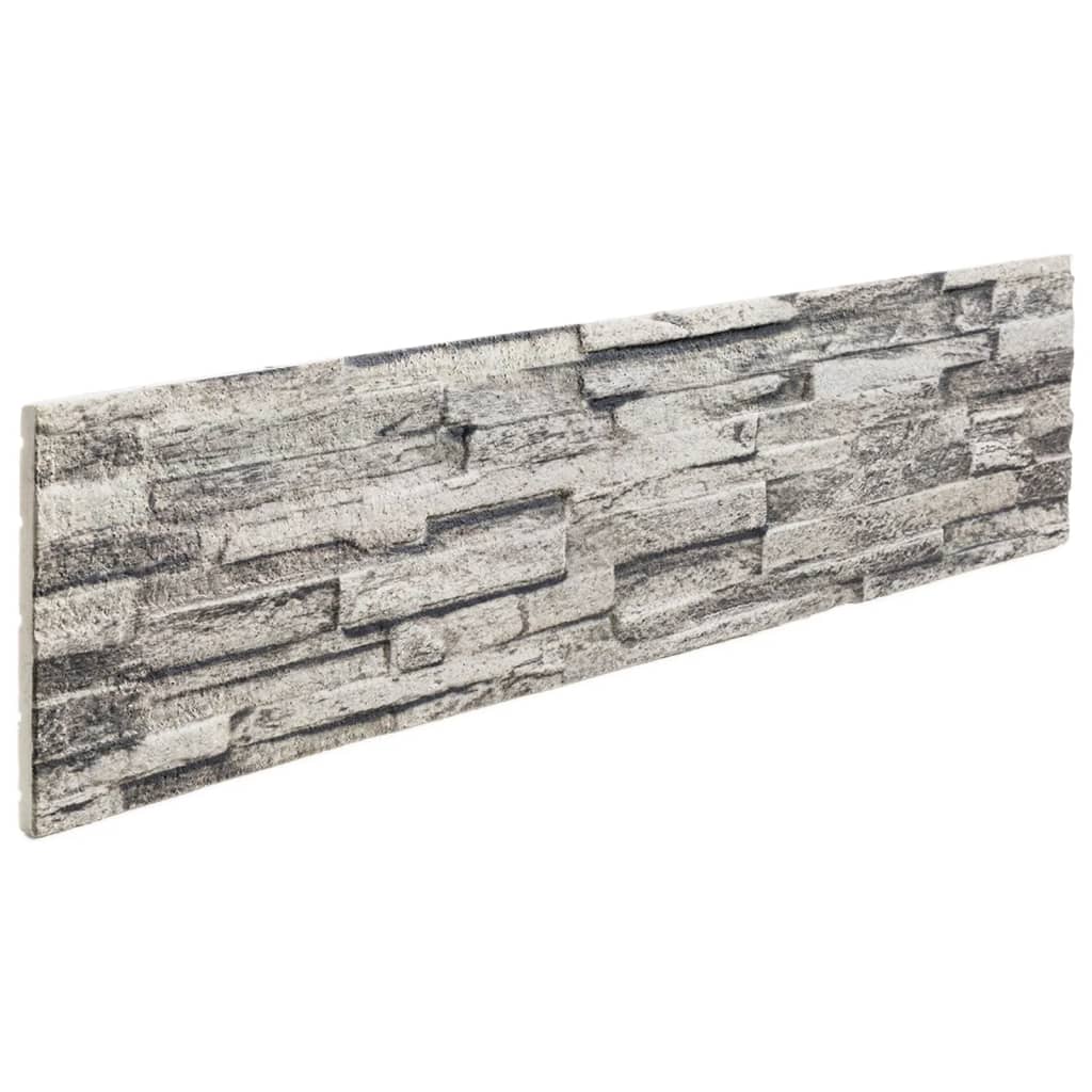 3D Wall Panels 14 pcs Light Grey 100x25 cm EPS