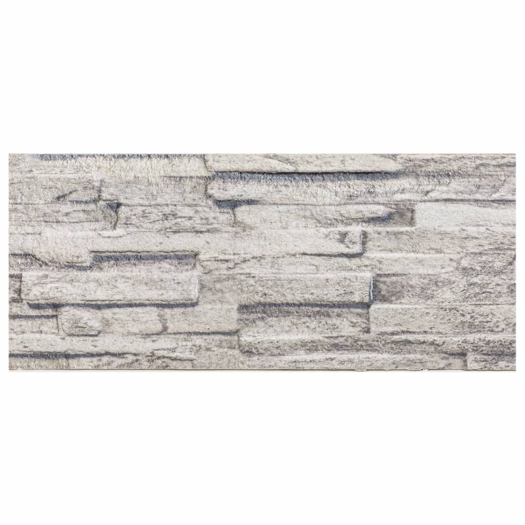 3D Wall Panels 14 pcs Light Grey 100x25 cm EPS