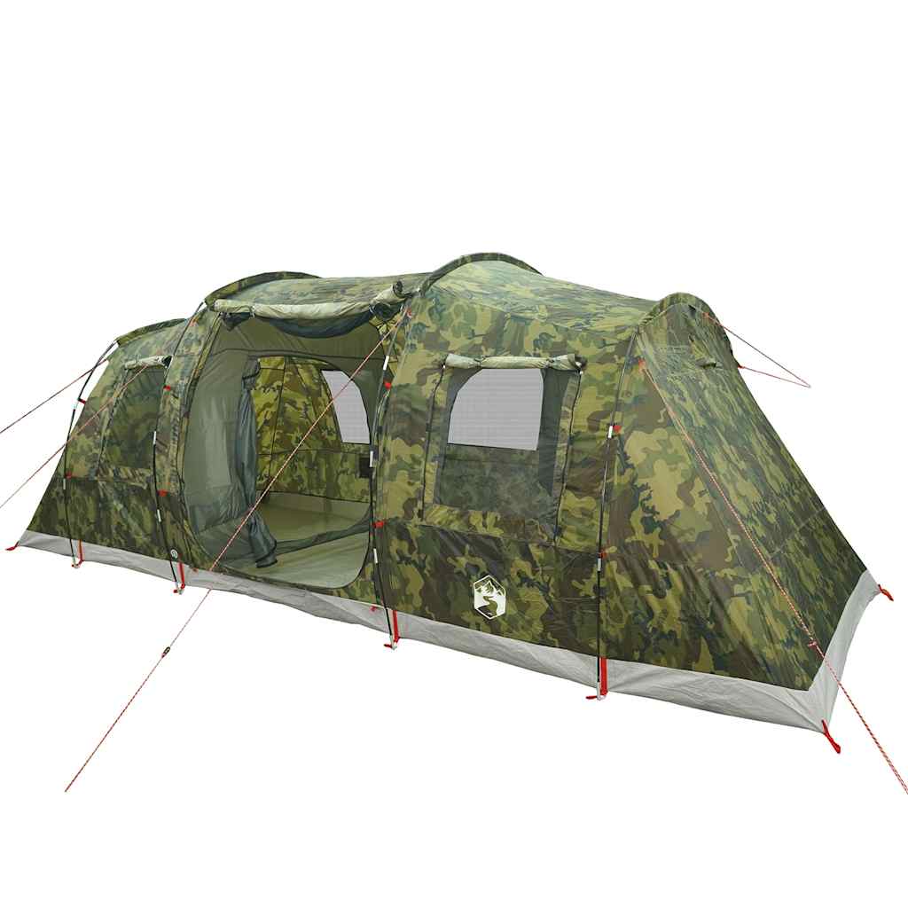 Family Tent Tunnel 6-Person Camouflage Waterproof