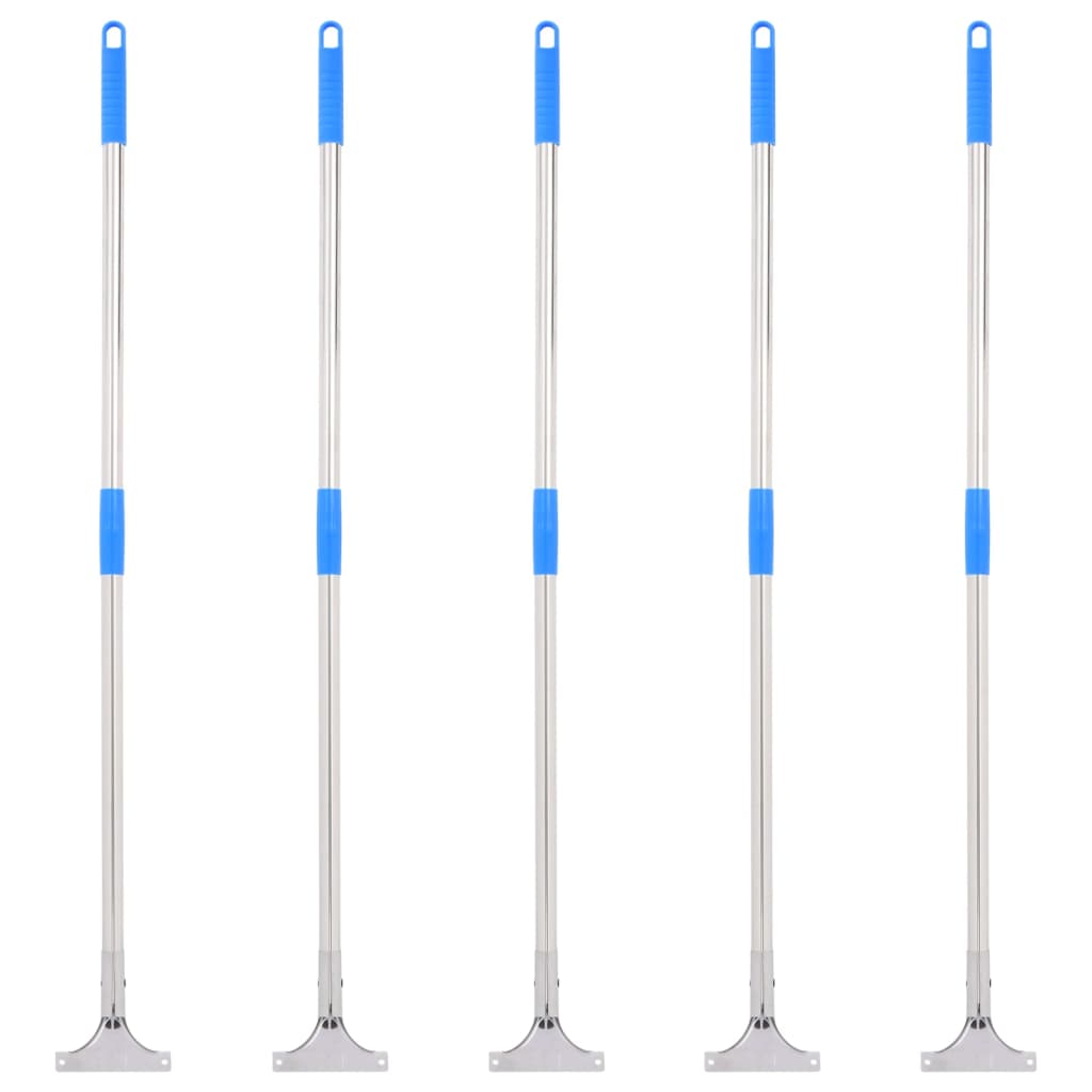 Floor Squeegee Handles 5 pcs 119.5 cm Steel and Plastic