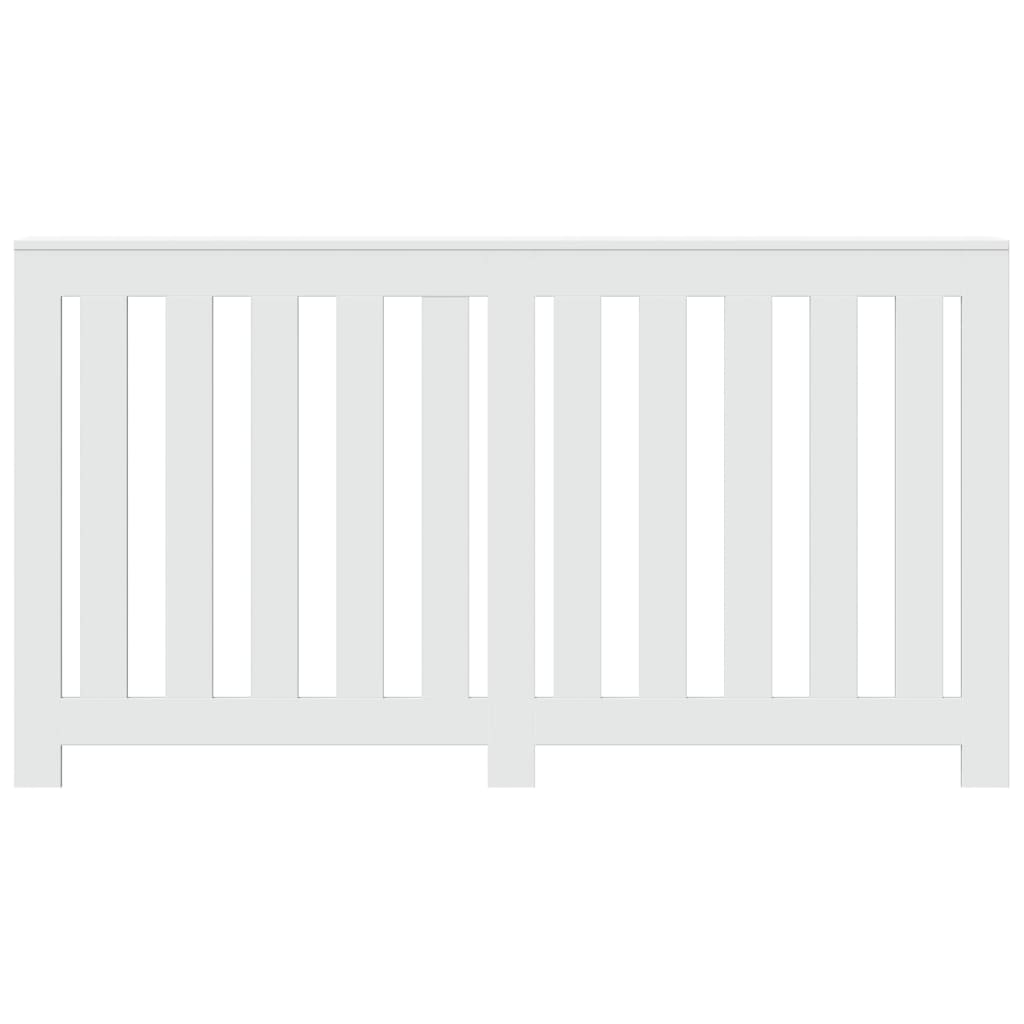 Radiator Cover White 149x20x82 cm Engineered Wood