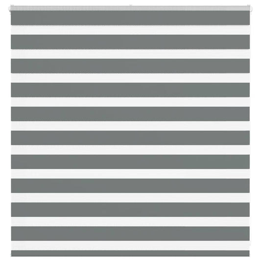 Zebra Blind Dark Grey 145x100 cm Fabric Width 140.9 cm Polyester