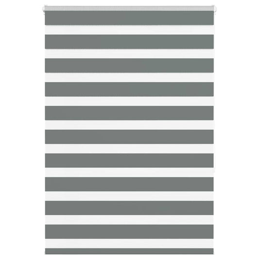 Zebra Blind Dark Grey 105x150 cm Fabric Width 100.9 cm Polyester