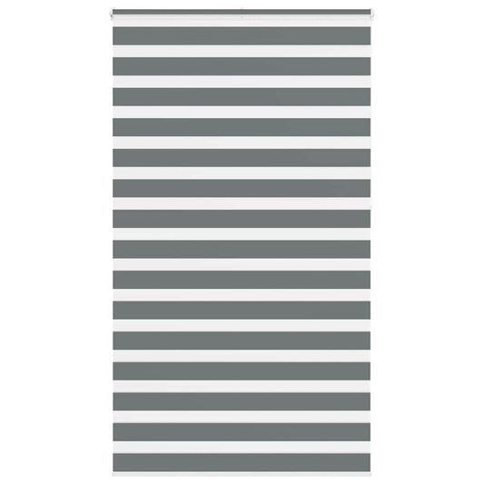 Zebra Blind Dark Grey 130x230 cm Fabric Width 125.9 cm Polyester