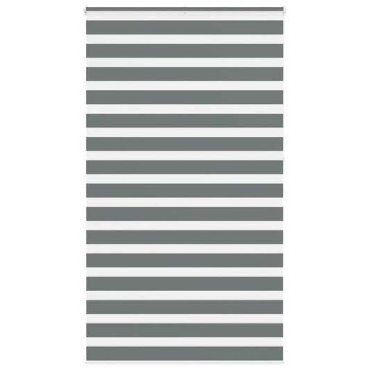 Zebra Blind Dark Grey 135x230 cm Fabric Width 130.9 cm Polyester
