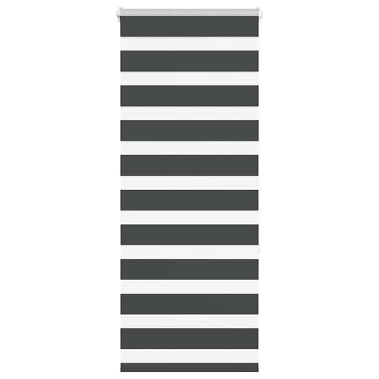 Zebra Blind Black 55x150 cm Fabric Width 50.9 cm Polyester