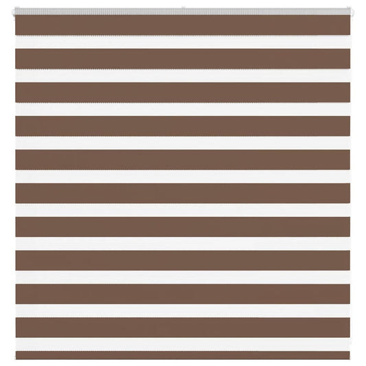 Zebra Blind Brown 145x100 cm Fabric Width 140.9 cm Polyester