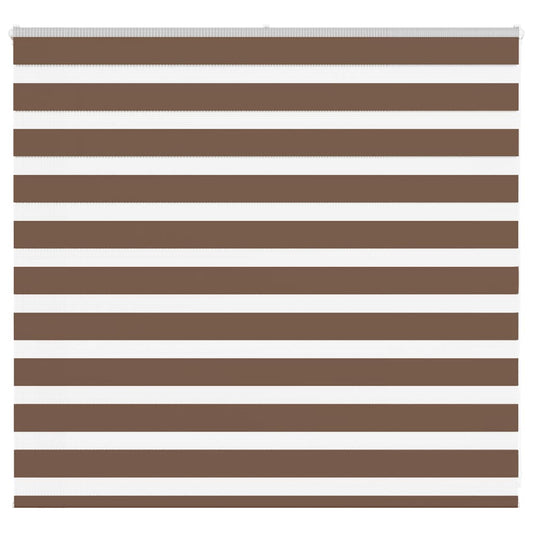 Zebra Blind Brown 155x100 cm Fabric Width 150.9 cm Polyester