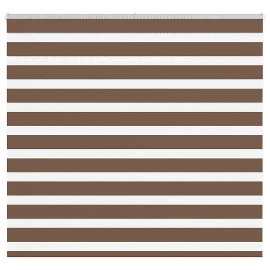 Zebra Blind Brown 155x150 cm Fabric Width 150.9 cm Polyester