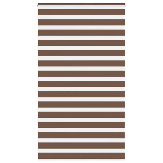 Zebra Blind Brown 130x200 cm Fabric Width 125.9 cm Polyester