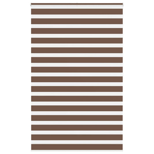 Zebra Blind Brown 145x200 cm Fabric Width 140.9 cm Polyester