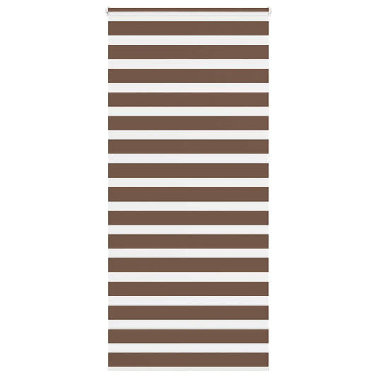 Zebra Blind Brown 110x230 cm Fabric Width 105.9 cm Polyester