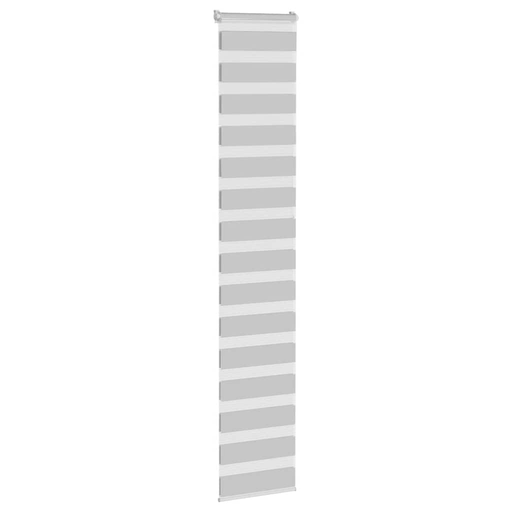 Zebra Blind Light Grey 45x230 cm Fabric Width 40.9 cm Polyester