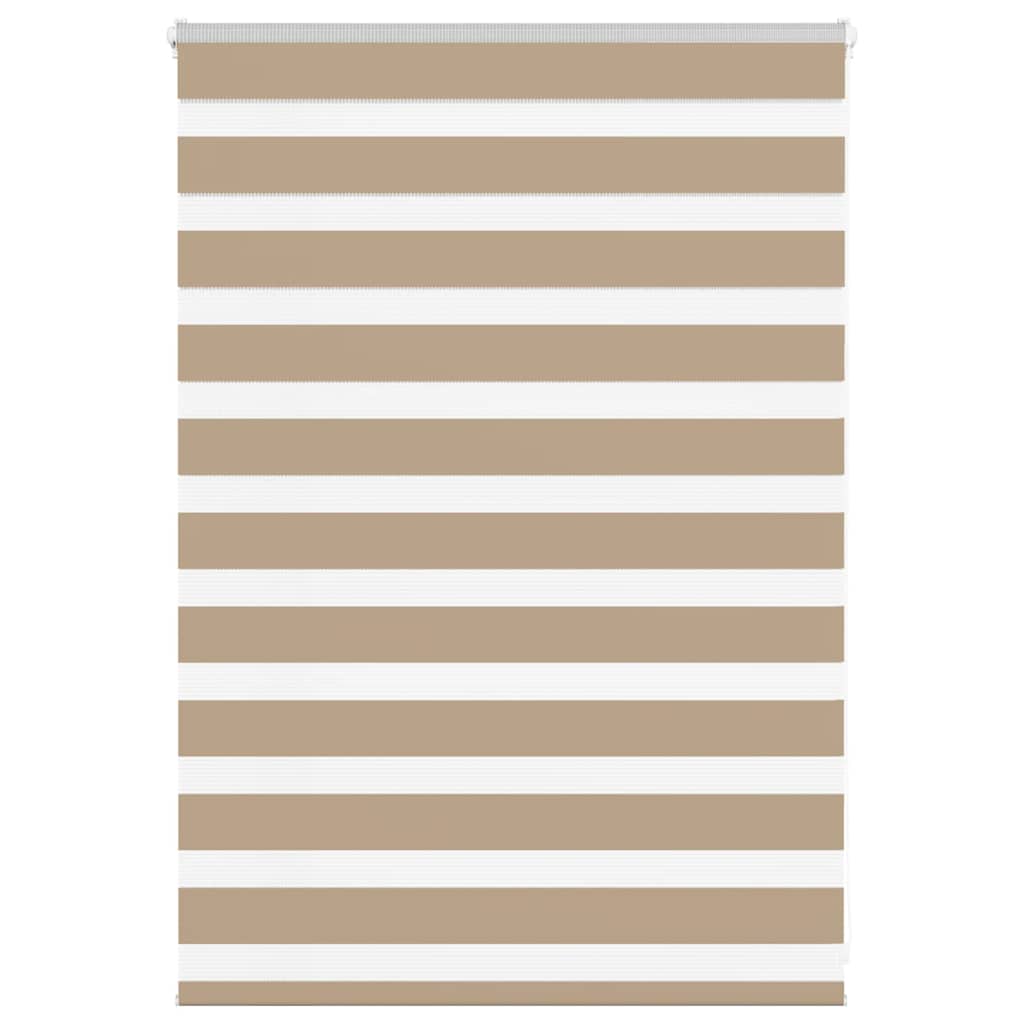 Zebra Blind Sand Brown 110x100 cm Fabric Width 105.9 cm Polyester