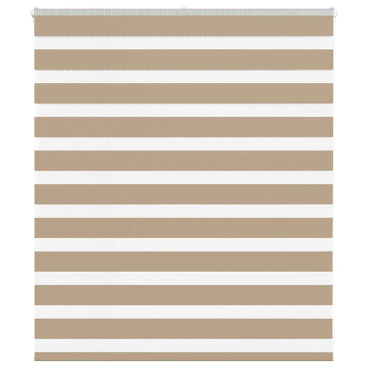 Zebra Blind Sand Brown 125x100 cm Fabric Width 120.9 cm Polyester