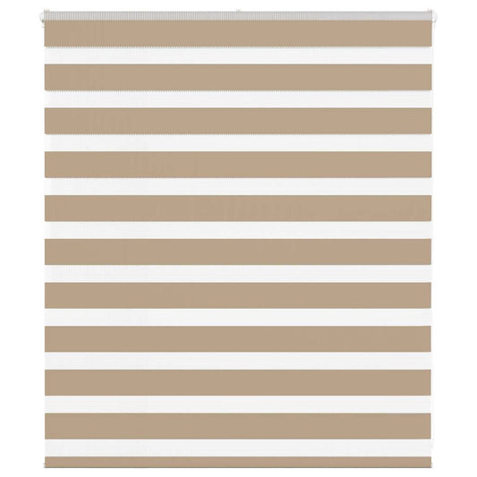 Zebra Blind Sand Brown 135x100 cm Fabric Width 130.9 cm Polyester