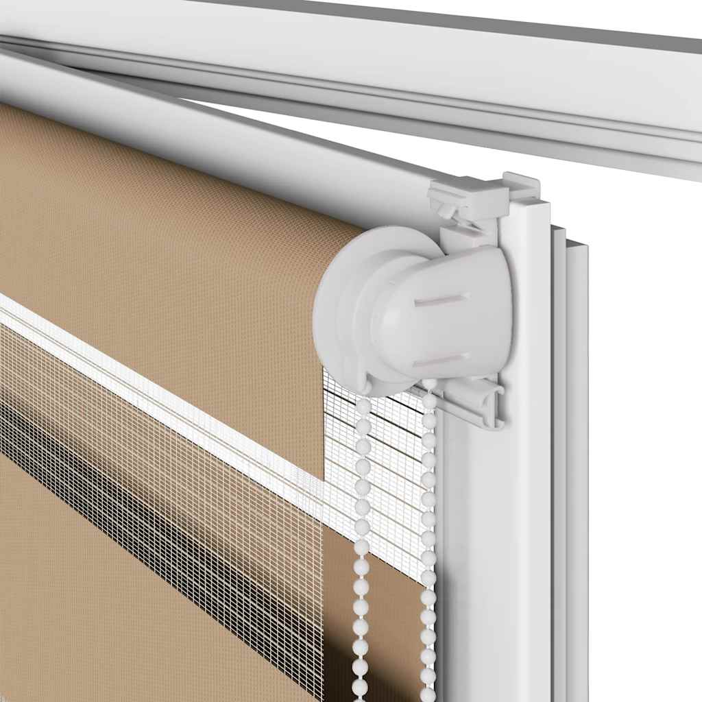 Zebra Blind Sand Brown 135x100 cm Fabric Width 130.9 cm Polyester