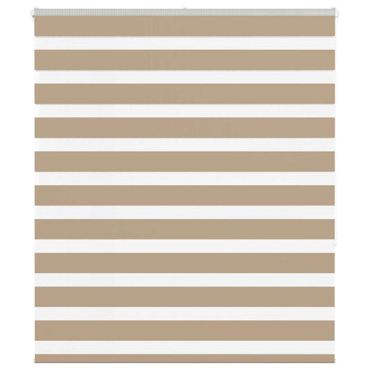 Zebra Blind Sand Brown 135x150 cm Fabric Width 130.9 cm Polyester