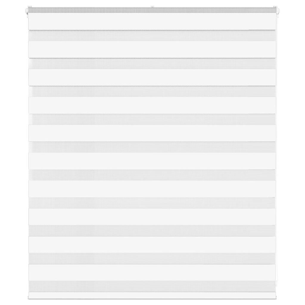 Zebra Blind White 130x100 cm Fabric Width 125.9 cm Polyester