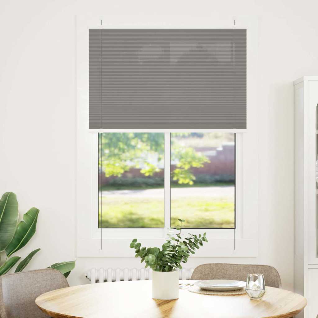 Pleated Blind Anthracite 85x150 cm Fabric Width 84.4 cm Polyester