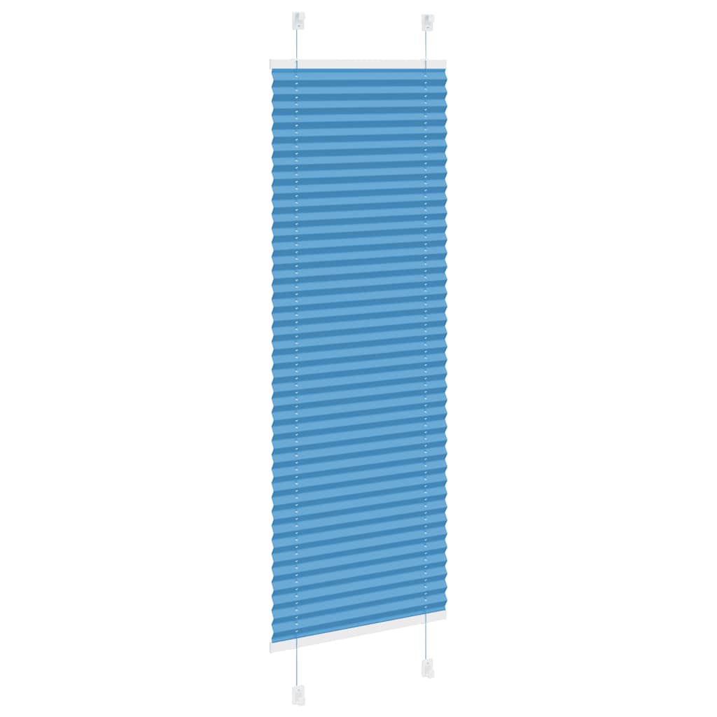 Pleated Blind Blue 45x150 cm Fabric Width 44.4 cm Polyester
