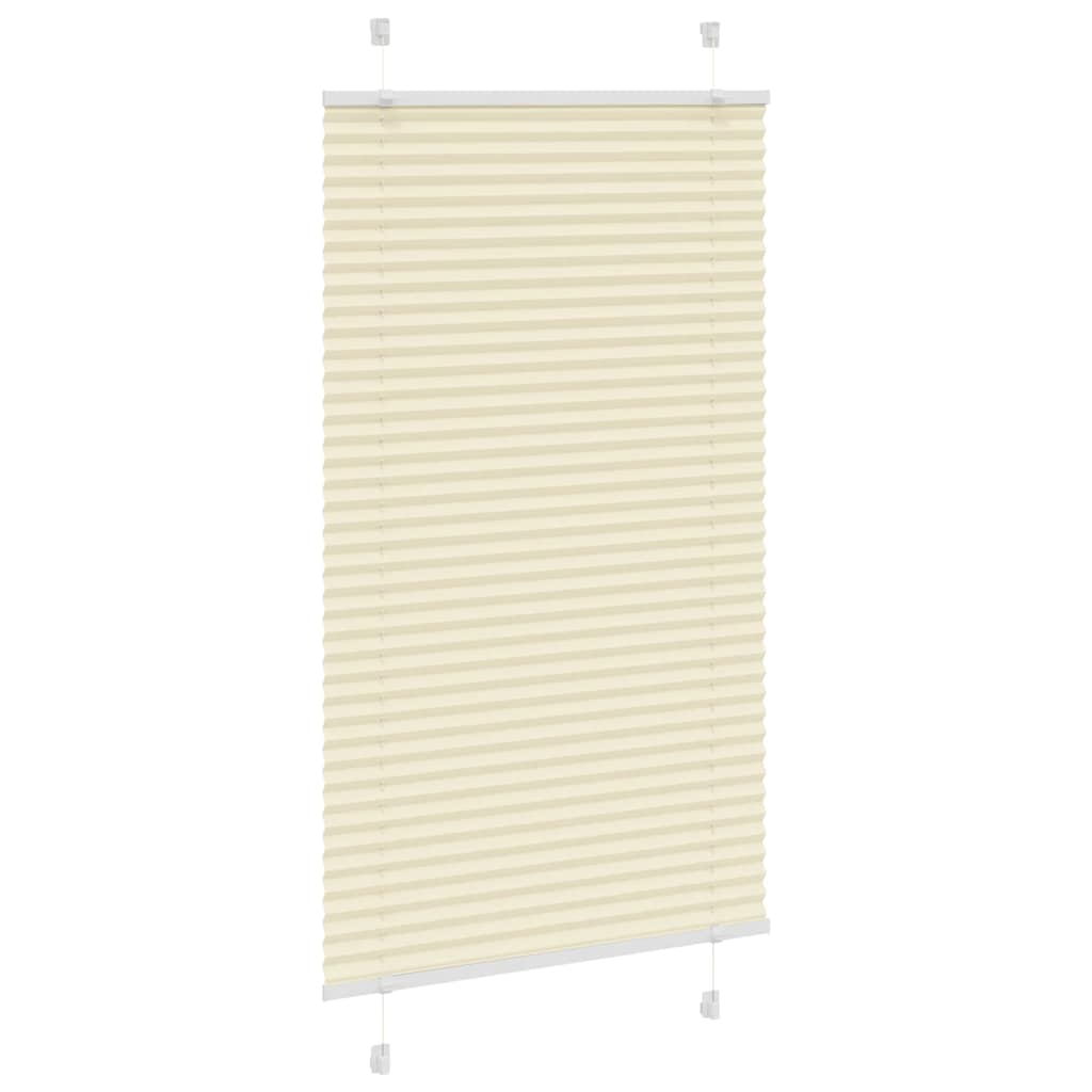 Pleated Blind Cream 75x100 cm Fabric Width 74.4 cm Polyester