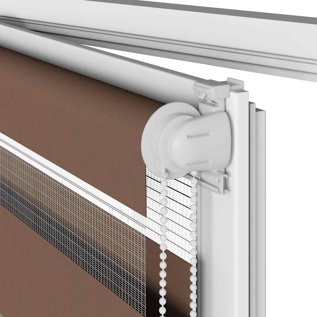 Pleated Blind Light Grey 110x150 cm Fabric Width 109.4 cm Polyester