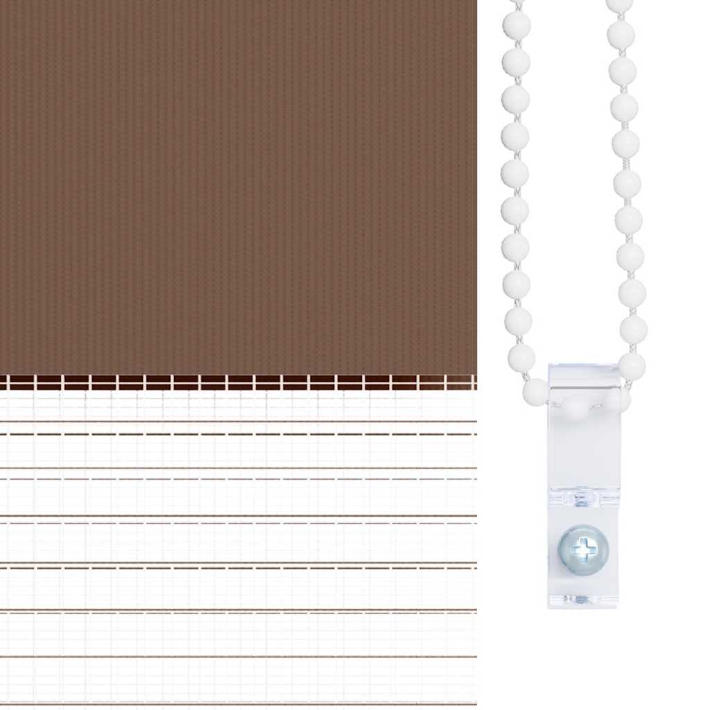Pleated Blind Light Grey 110x150 cm Fabric Width 109.4 cm Polyester