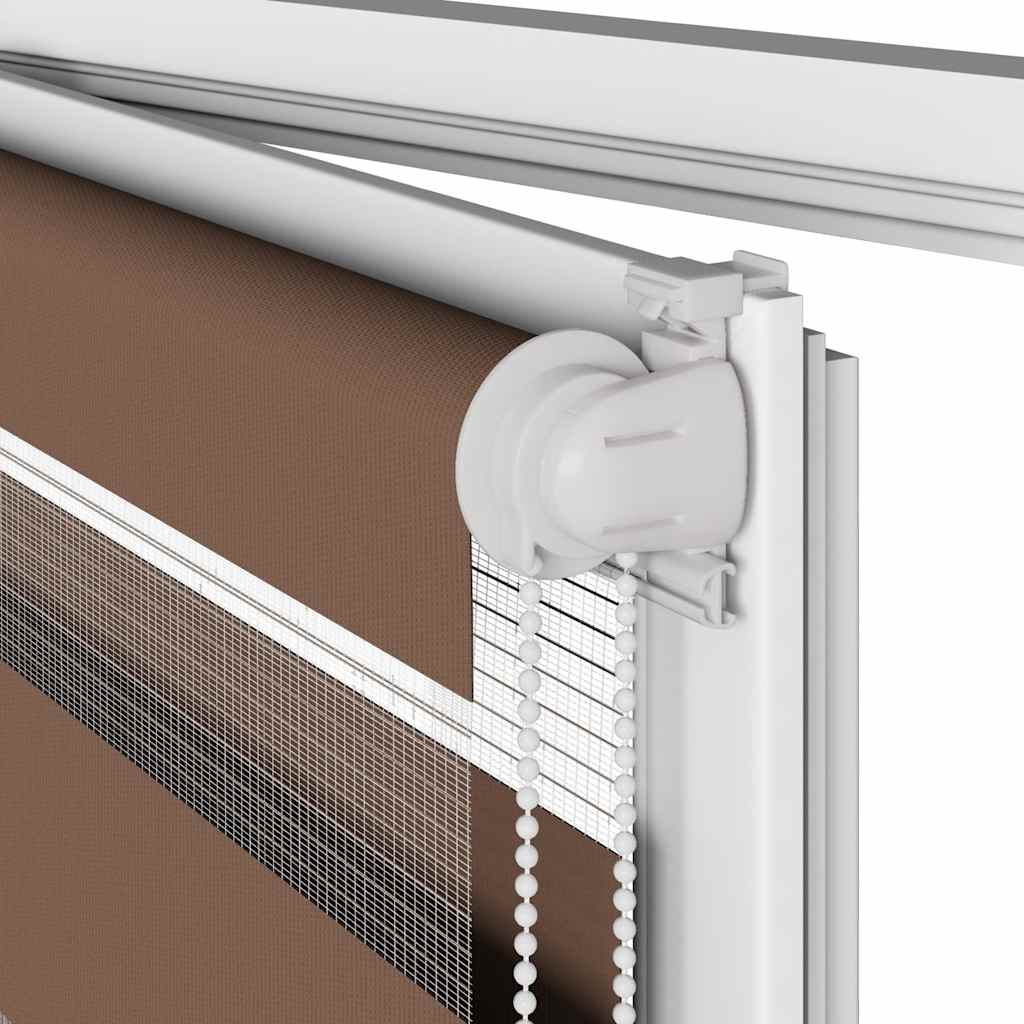 Pleated Blind Light Grey 115x150 cm Fabric Width 114.4 cm Polyester