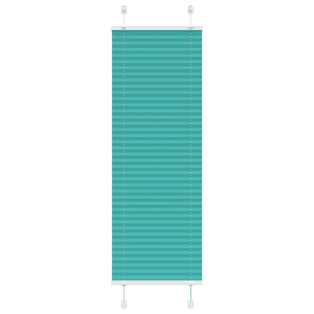 Pleated Blind Petrol Green 45x100 cm Fabric Width 44.4 cm Polyester