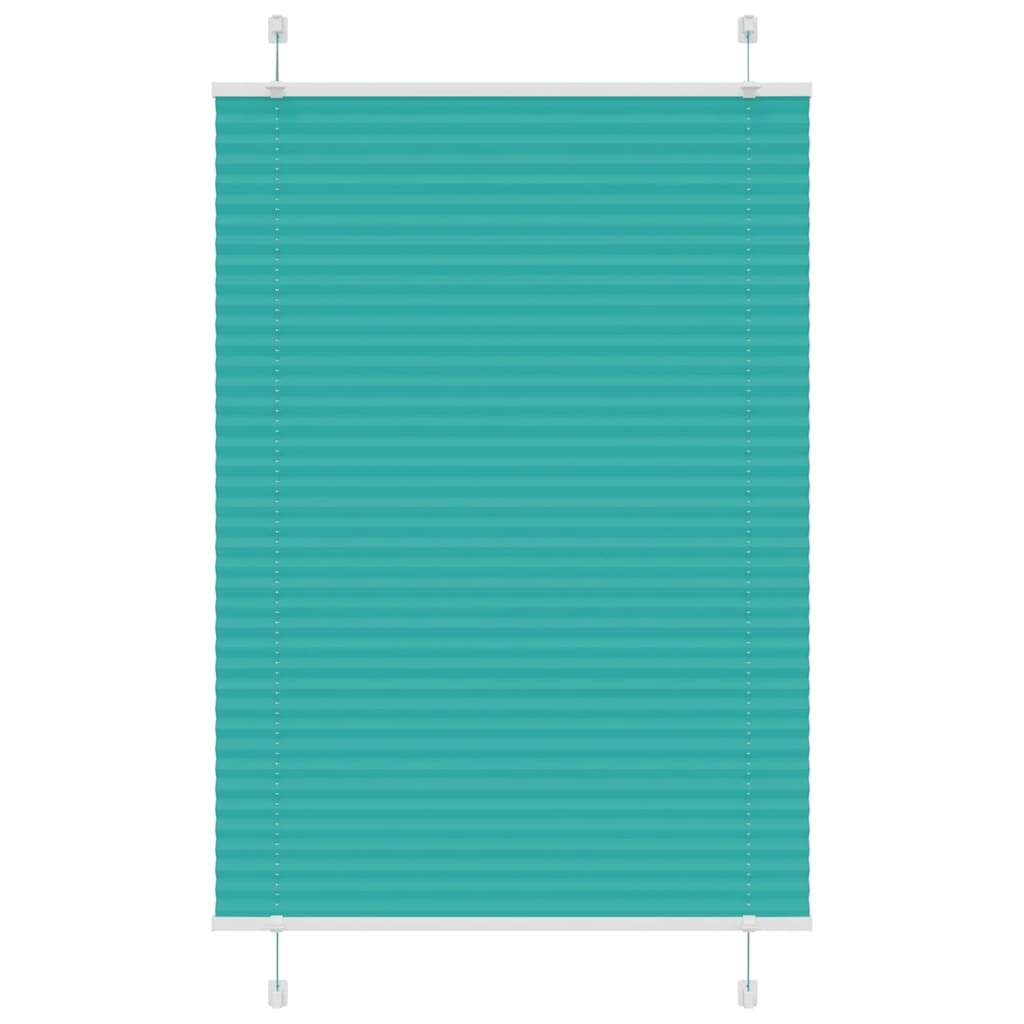 Pleated Blind Petrol Green 85x150 cm Fabric Width 84.4 cm Polyester