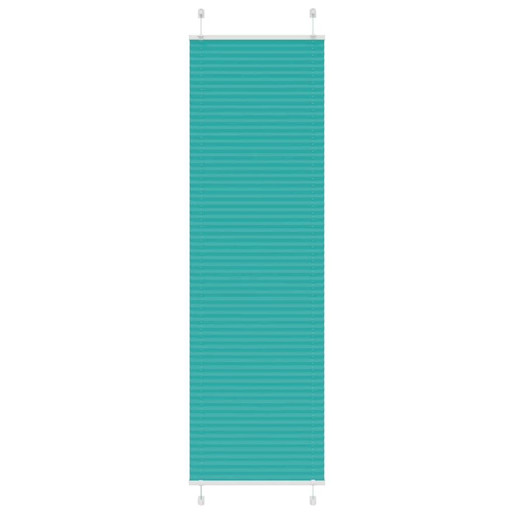 Pleated Blind Petrol Green 55x200 cm Fabric Width 54.4 cm Polyester