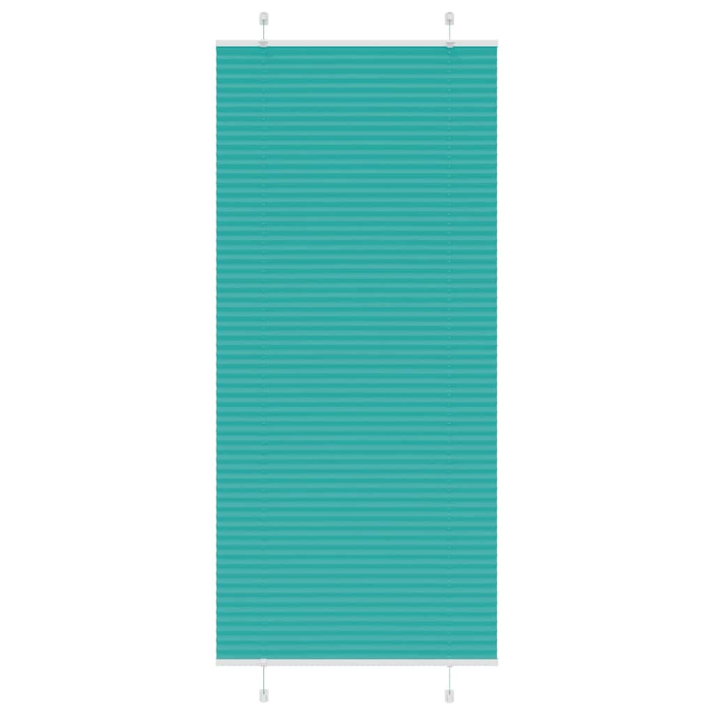 Pleated Blind Petrol Green 95x200 cm Fabric Width 94.4 cm Polyester