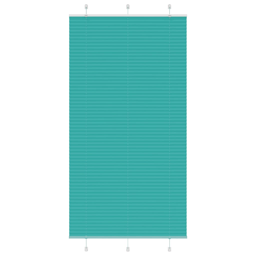 Pleated Blind Petrol Green 105x200 cm Fabric Width 104.4 cm Polyester