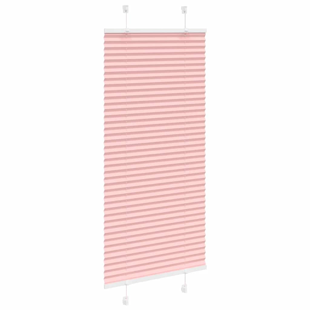 Pleated Blind Pink 65x150 cm Fabric Width 64.4 cm Polyester