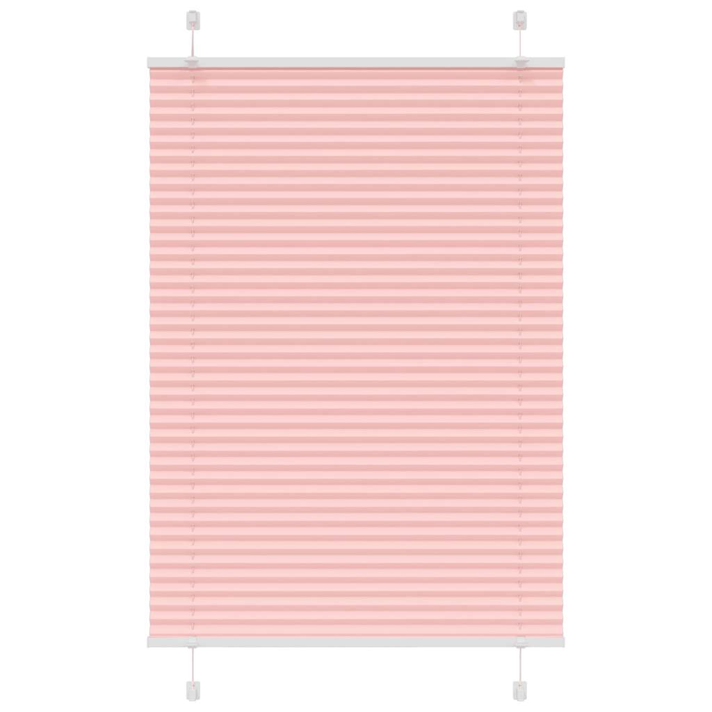 Pleated Blind Pink 85x150 cm Fabric Width 84.4 cm Polyester