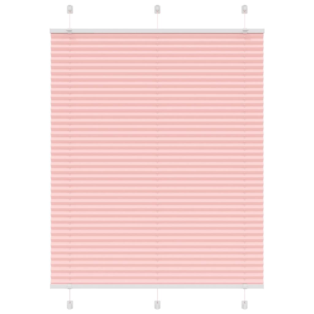 Pleated Blind Pink 105x150 cm Fabric Width 104.4 cm Polyester