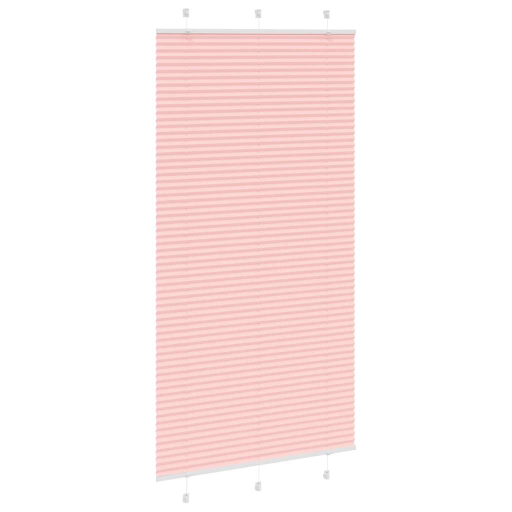 Pleated Blind Pink 100x200 cm Fabric Width 99.4 cm Polyester