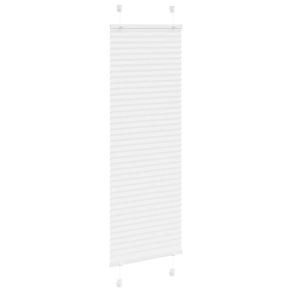 Pleated Blind White 45x150 cm Fabric Width 44.4 cm Polyester
