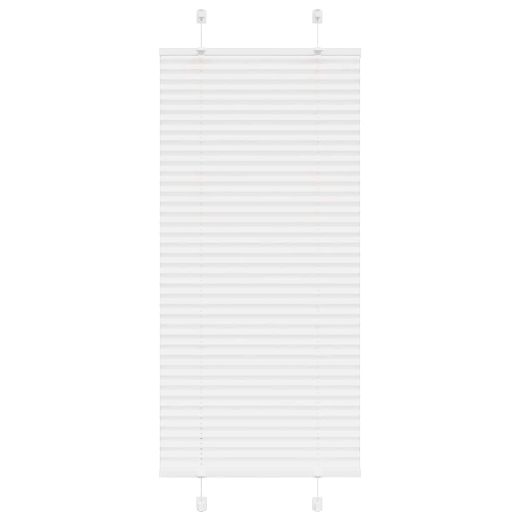 Pleated Blind White 60x150 cm Fabric Width 59.4 cm Polyester