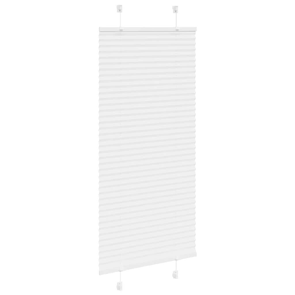 Pleated Blind White 65x150 cm Fabric Width 64.4 cm Polyester
